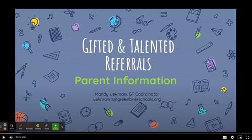 GT Referrals Parent Information